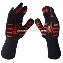 932 F/500C Heat Resistant Premium Insulated and Silicone Lined Aramid Fiber Oven Glove